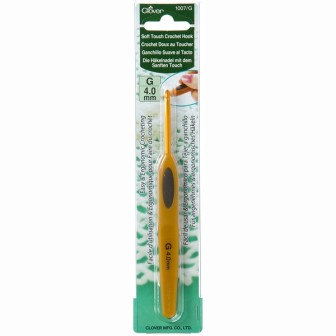 Clover Crochet hook soft touch 4 mm