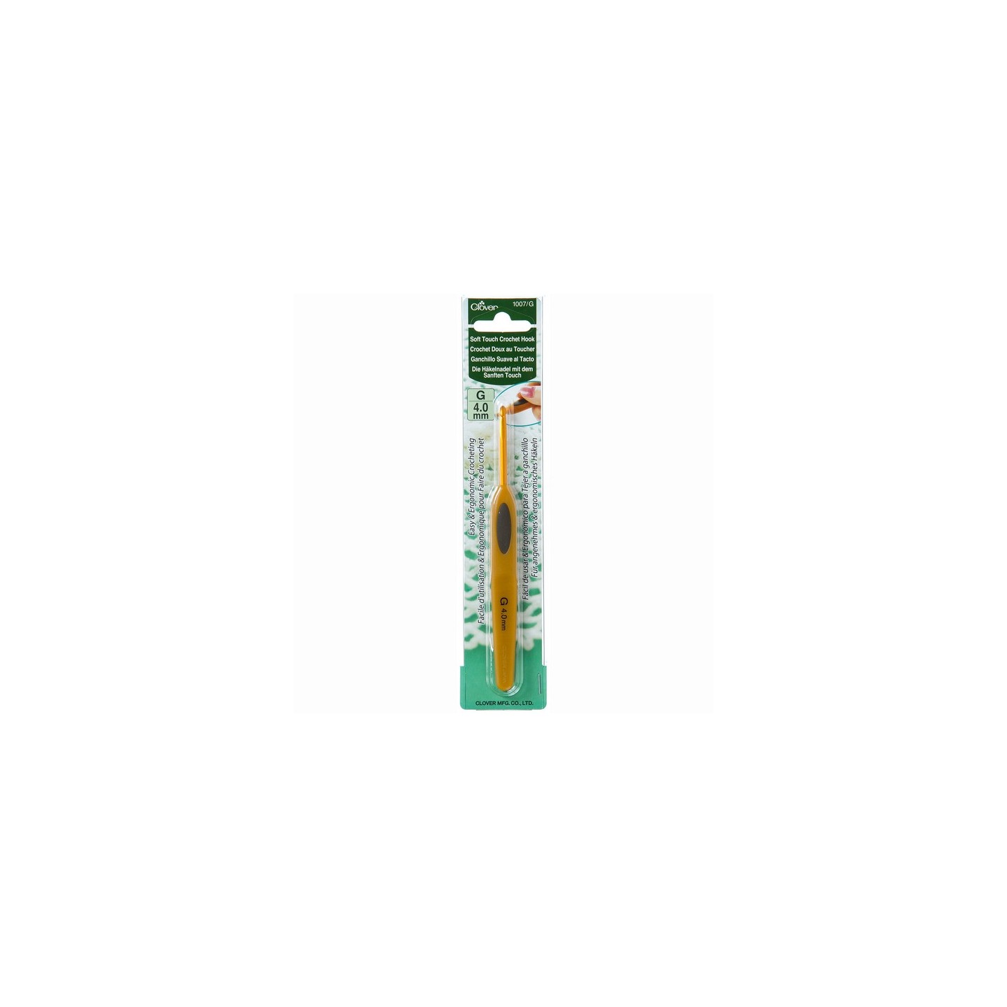 Clover Haaknaald soft touch 4 mm