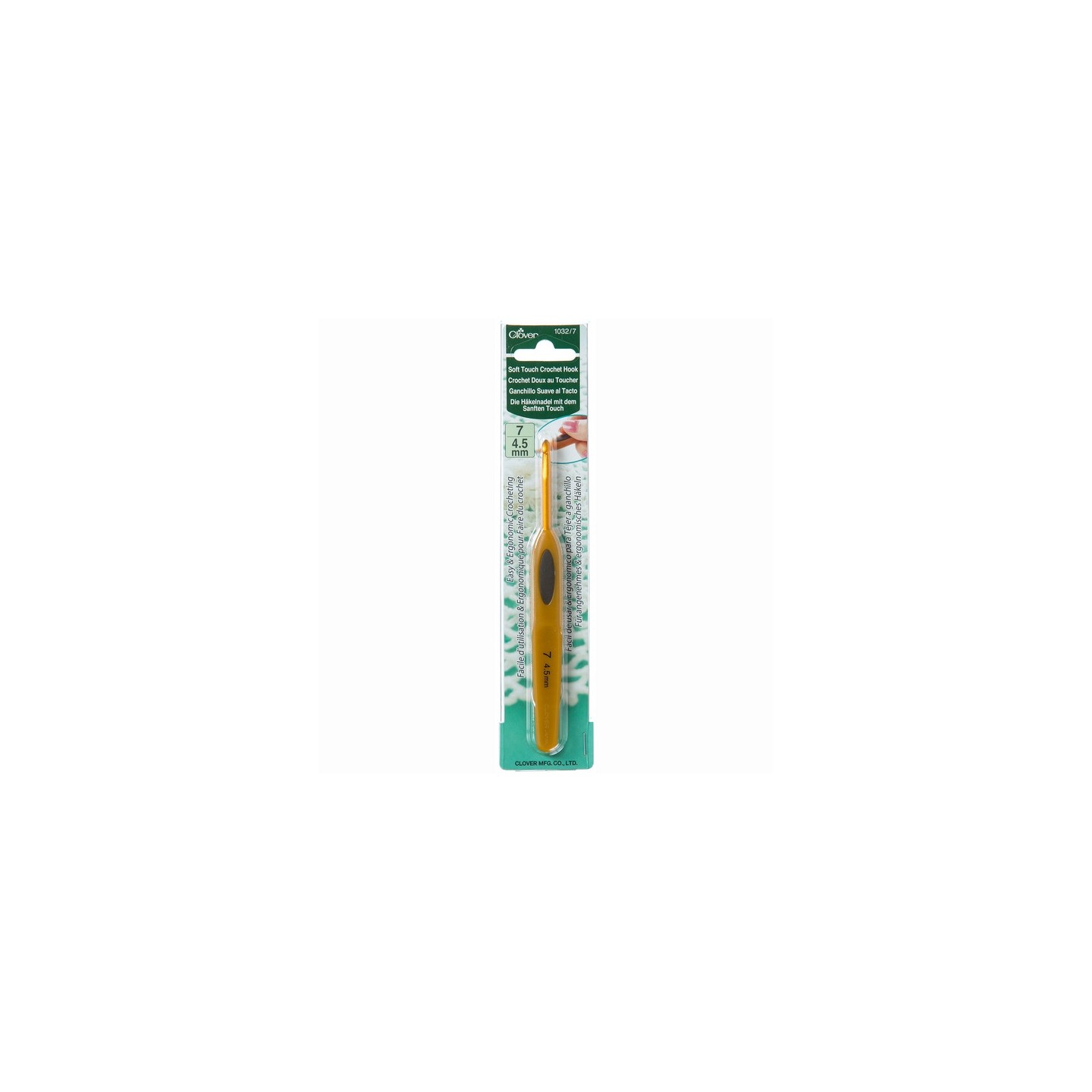 Clover Crochet hook soft touch 4,5 mm