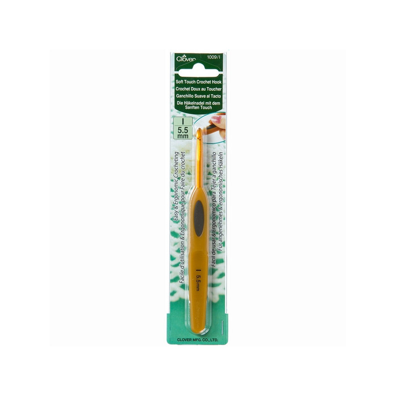 Clover Haaknaald soft touch 5,5 mm