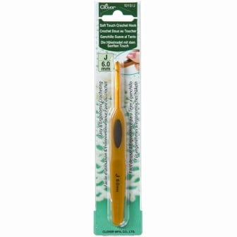 Clover Haaknaald soft touch 6 mm