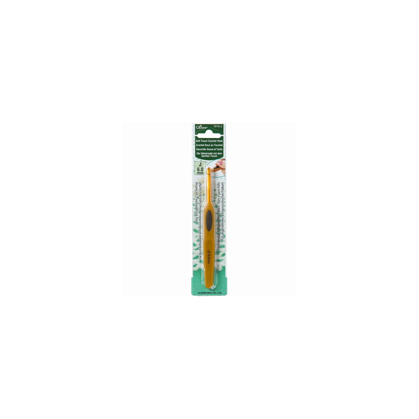 Clover Crochet hook soft touch 6 mm