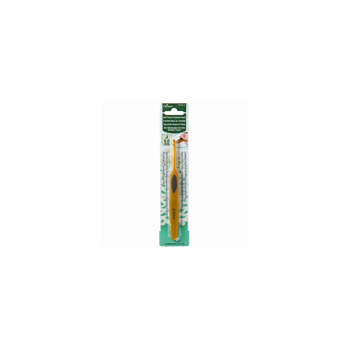 Clover Haaknaald soft touch 6 mm