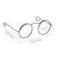 Glasses for stuffed toys metal 5cm old nickel