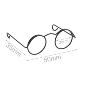 Lunettes Pour Amigurumis 5 cm noir