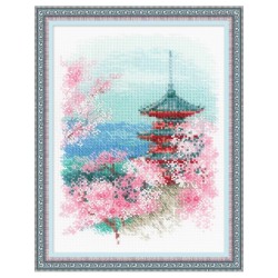 Riolis Kit de broderie Sakura. Pagode