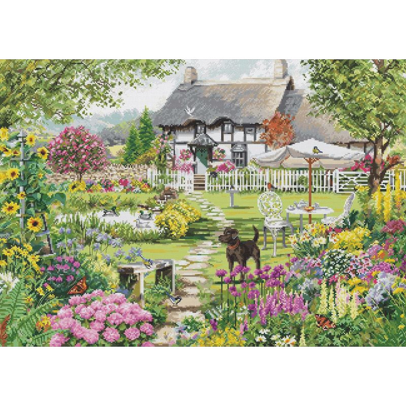 Kit de broderie Cottage garden Kit de broderie Cottage garden