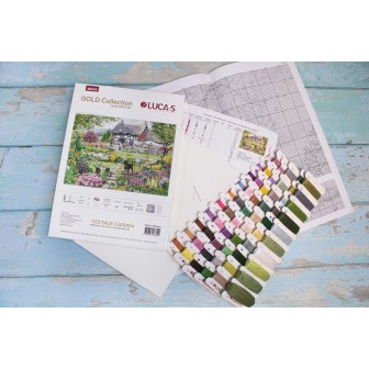 Luca-S Embroidery kit Cottage garden