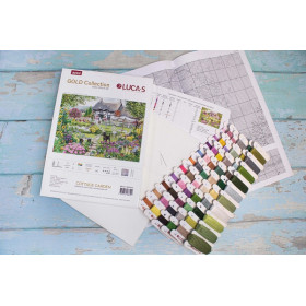 Kit de broderie Cottage garden Kit de broderie Cottage garden