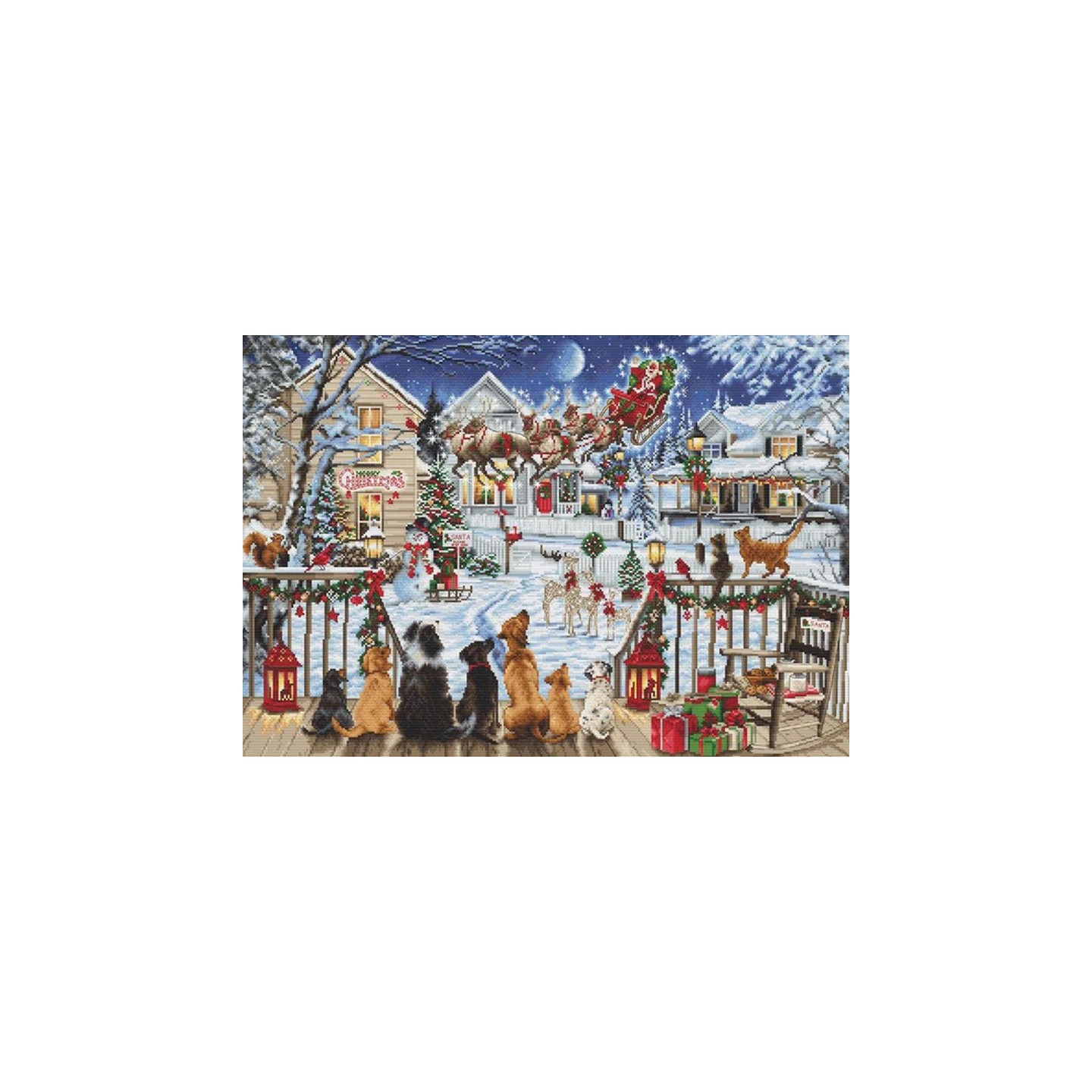 Luca-S Kit de broderie Animaux sur la véranda