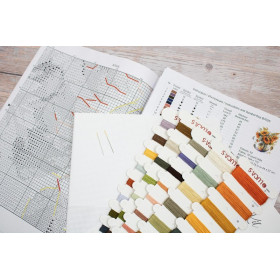 Kit de broderie vase avec des tournesols Kit de broderie vase avec des tournesols