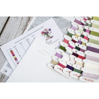 Luca-S Embroidery kit Bouquet of Tulips