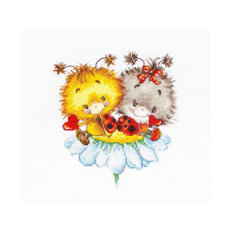 Luca-S Kit de broderie Coccinelle