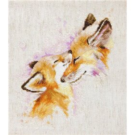 Luca-S Embroidery kit Foxes