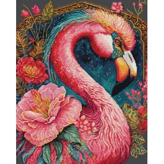Luca-S Embroidery kit Flamingo Fantastico