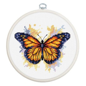 Kit de broderie Papillon monarque Kit de broderie Papillon monarque