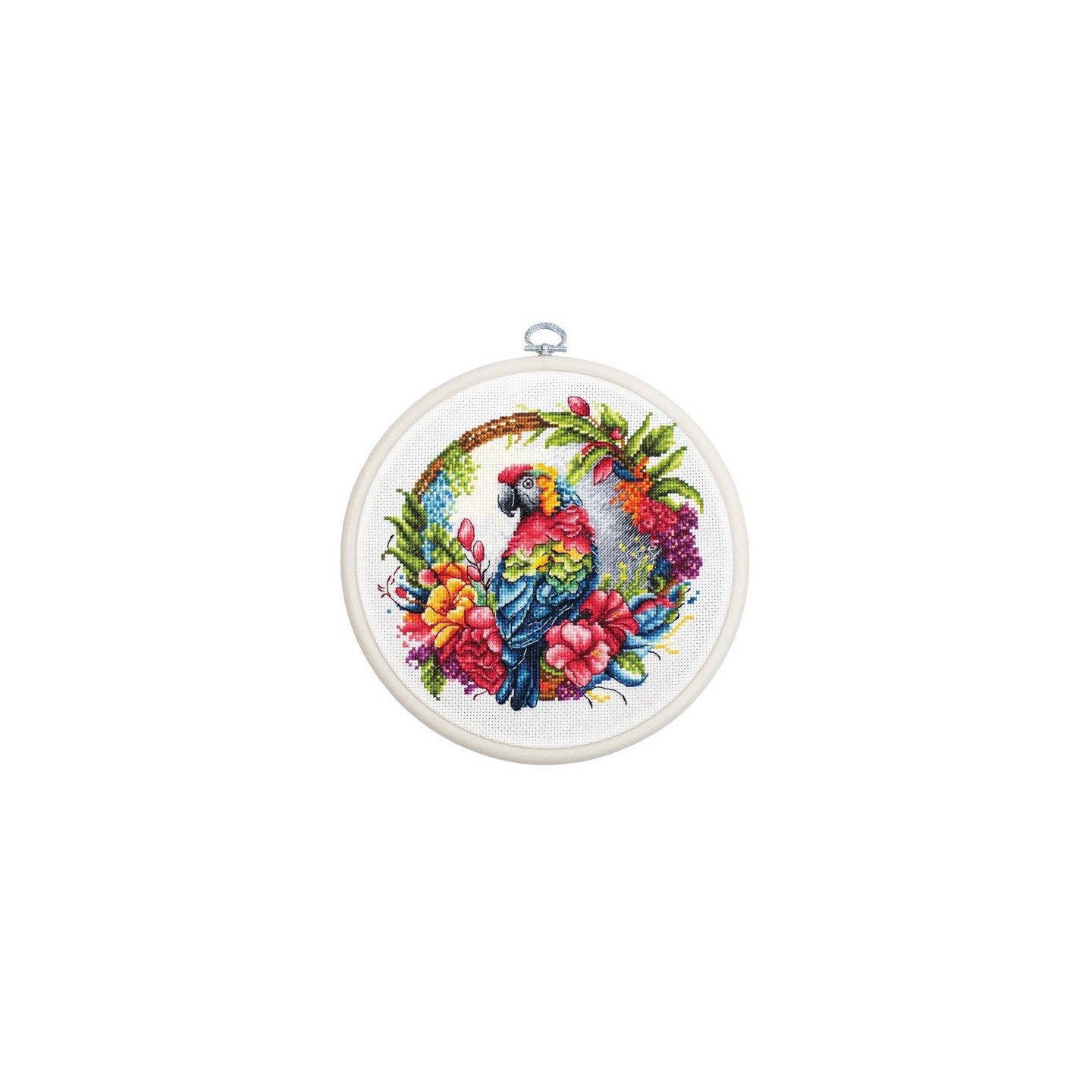 Luca-S Kit de broderie Perroquet tropical