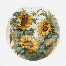 Borduurpakket Zonnebloemen 3