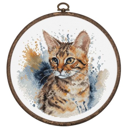 Kit de broderie Chat du Bengale