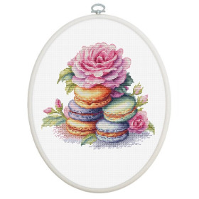 Embroidery kit French macarons Embroidery kit French macarons