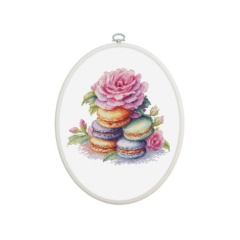 Borduurpakket Franse macarons Borduurpakket Franse macarons