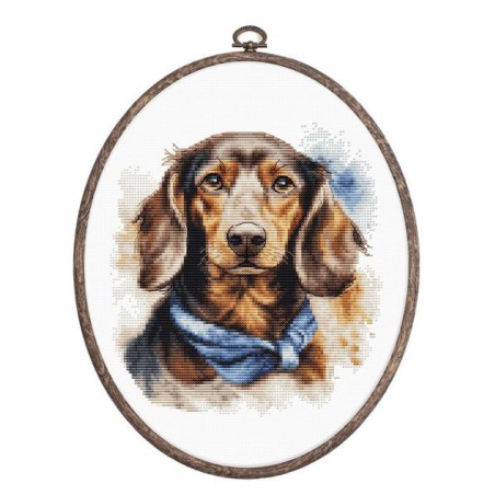 Embroidery kit Dachshund