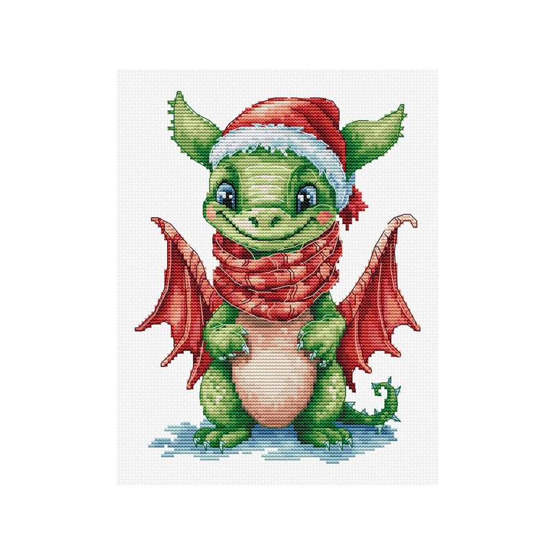Embroidery kit The Happy Dragon Embroidery kit The Happy Dragon
