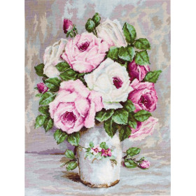 Kit de broderie Roses mélangées 2 Kit de broderie Roses mélangées 2