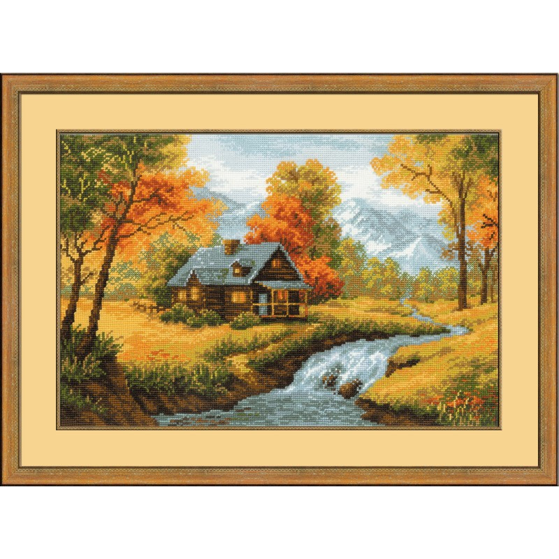 Kit de broderie Vue d'automne