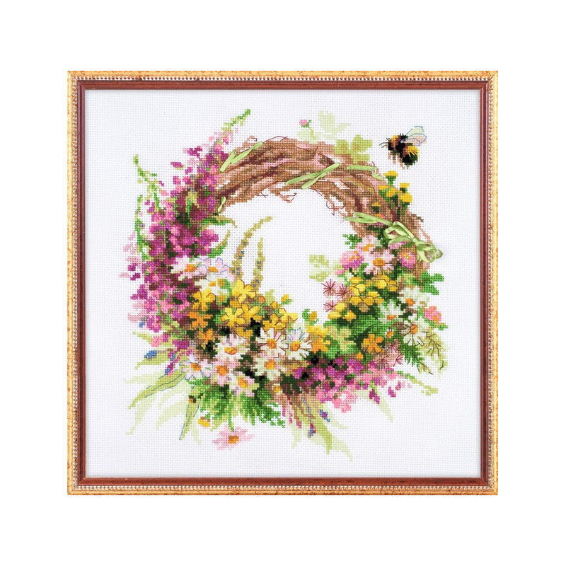 Embroidery kit Wreath with Fireweed Embroidery kit Wreath with Fireweed