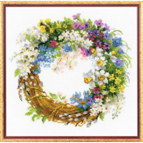 Kit de broderie Couronne de cerisier des oiseaux Kit de broderie Couronne de cerisier des oiseaux