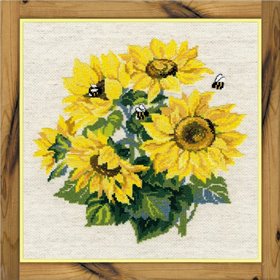 Riolis embroidery kit Sunflowers