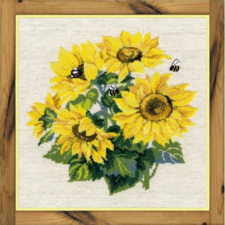 Embroidery kit Sunflowers