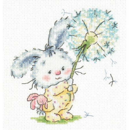 Stickset Hase und Löwenzahn