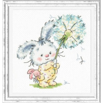 Stickset Hase und Löwenzahn