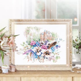 Embroidery kit Victorian House