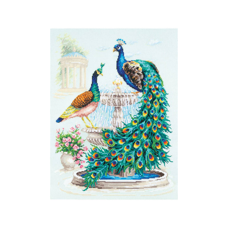Kit de broderie Paons Kit de broderie Paons