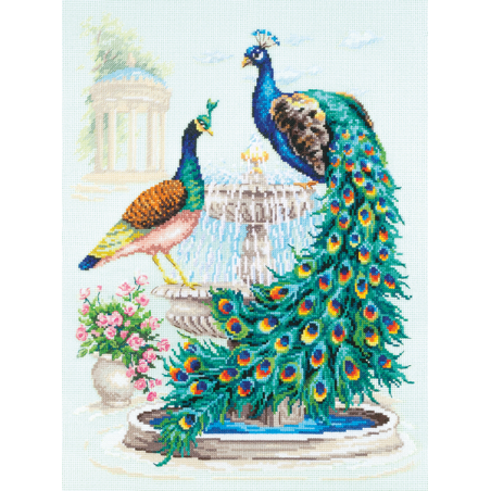 Kit de broderie Paons