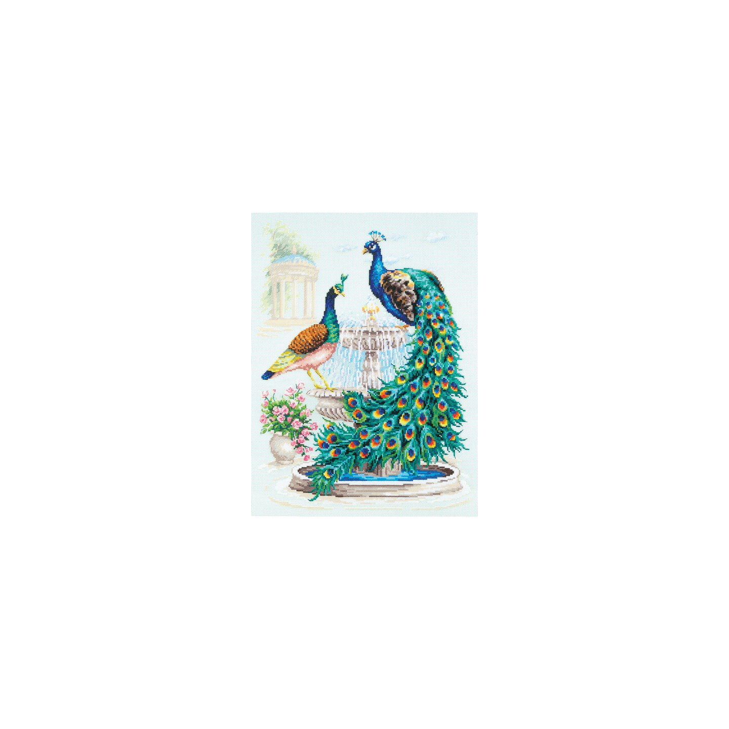 Kit de broderie Paons