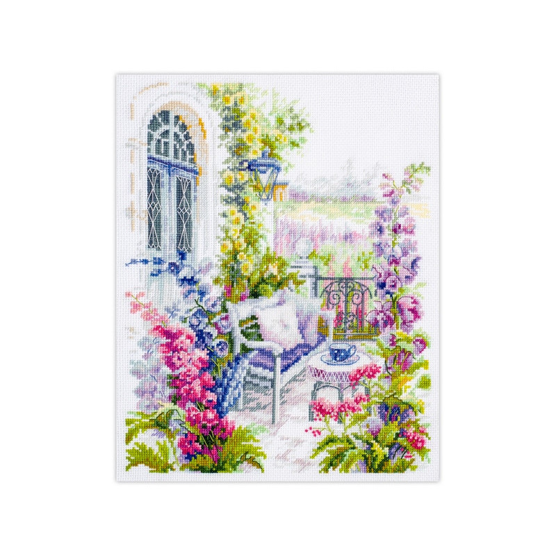 Kit de broderie Terrasse confortable Kit de broderie Terrasse confortable