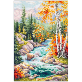 Kit de broderie Ruisseau de montagne