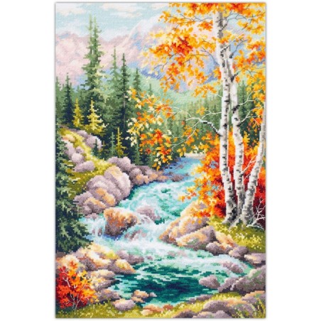 Kit de broderie Ruisseau de montagne