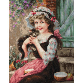 Kit de broderie Le petit chaton Kit de broderie Le petit chaton