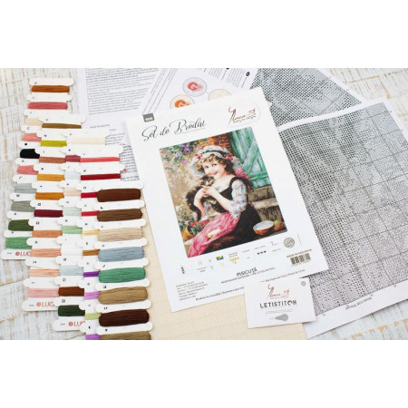 Embroidery kit The little kitty