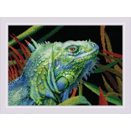 Kit de broderie Iguane