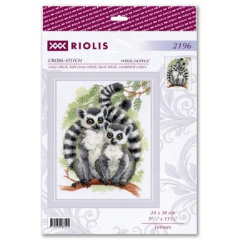 Riolis Kit de broderie Lémuriens