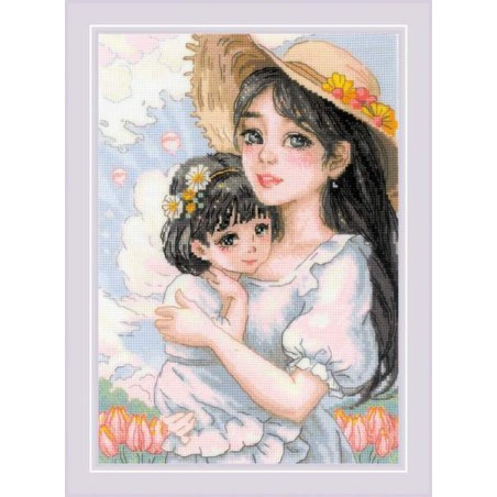 Kit de broderie Amour tendre