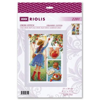 Riolis Kit de broderie Journée de la pomme