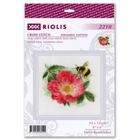 Embroidery kit Furry Bumblebee