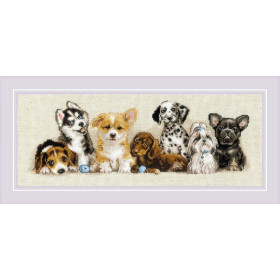 Embroidery kit Puppies Embroidery kit Puppies